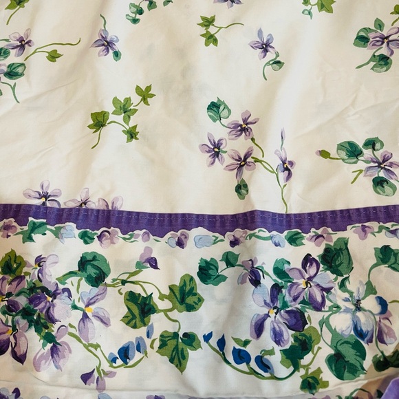 WAVERLY HEIRLOOM GARDEN SWEET VIOLET COMFORTER SET VINTAGE - Picture 7 of 13